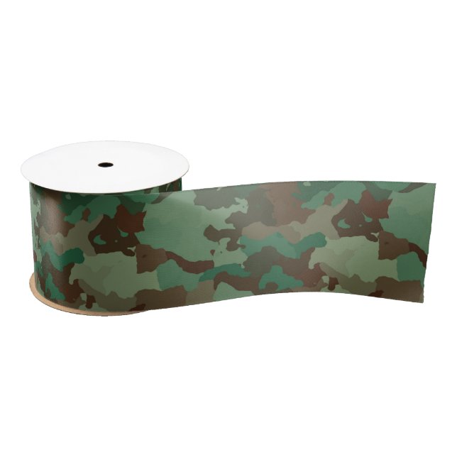 Ruban En Satin ruban de camouflage militaire (Bobine)