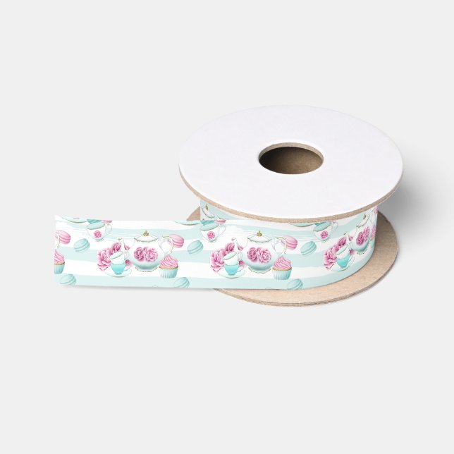 Ruban En Satin Ruban de fête du thé pour femmes mignonnes (Bobine)