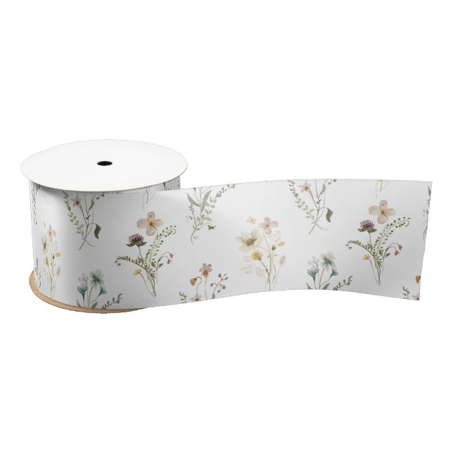 Ruban En Satin Ruban de Fleur Sauvage (Bobine)
