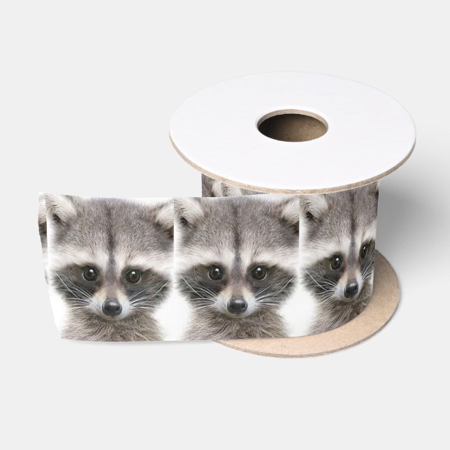 Ruban En Satin Ruban de la Figure Raccoon (Bobine)