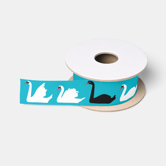 Ruban En Satin Ruban de lac swan (Bobine)