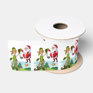Ruban En Satin Ruban de Noël, Elf