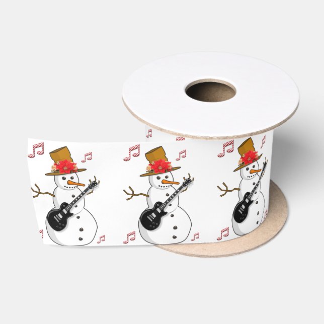 Ruban En Satin Ruban de Noël, Snowman (Bobine)