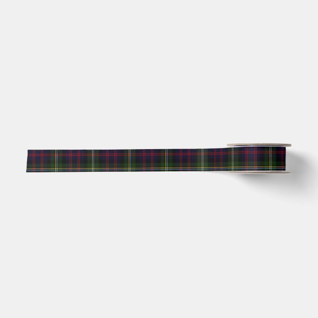 Ruban En Satin Ruban de plaid de tartan de clan de Malcolm (Devant)