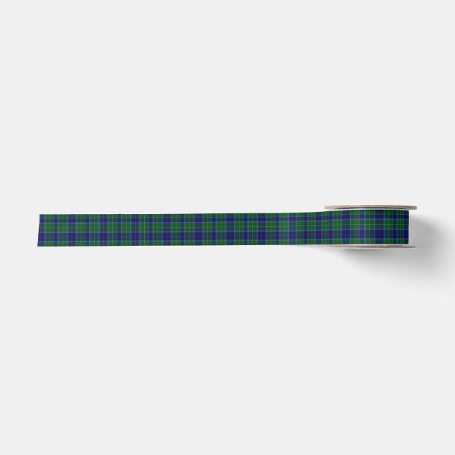 Ruban En Satin Ruban de plaid de tartan de clan de Wallace (Devant)