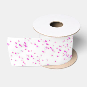 Ruban En Satin Ruban de pluie rose