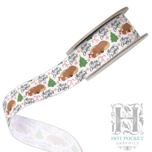 Ruban En Satin Ruban de satin de Noël pour cheval
