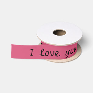 Ruban En Satin Ruban de satin "je t'aime "