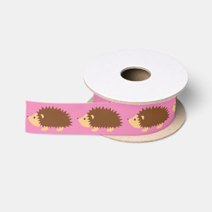 Ruban En Satin Ruban de satin pour baby shower fille hérisson ros