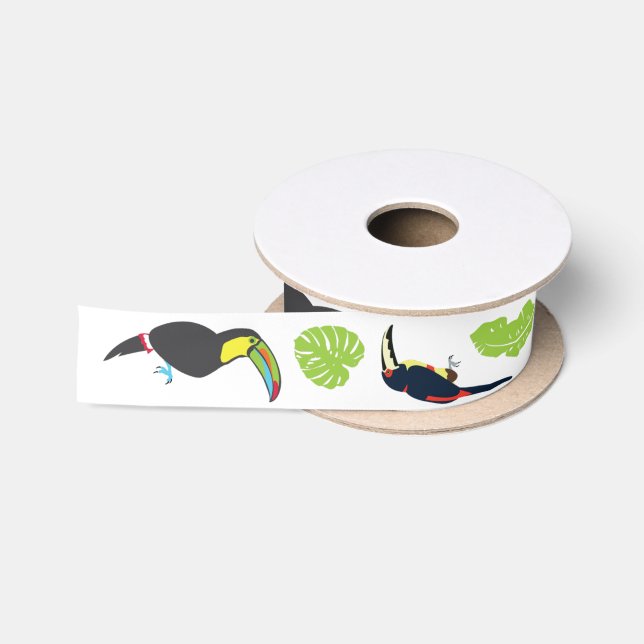 Ruban En Satin Ruban de toucan (Bobine)