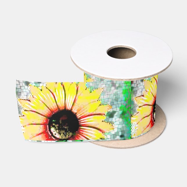 Ruban En Satin Ruban de tournesol (Bobine)