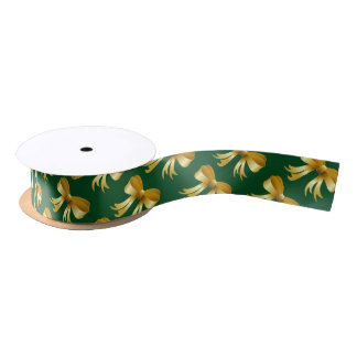 Ruban En Satin Ruban d'or d'arcs