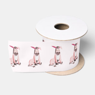 Ruban En Satin Ruban drôle rose âne rose