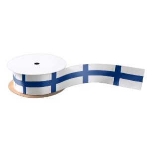 Ruban En Satin Ruban du drapeau finlandais