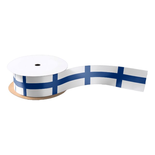 Ruban En Satin Ruban du drapeau finlandais (Bobine)