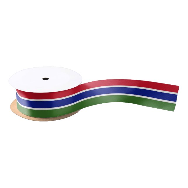Ruban En Satin Ruban du drapeau gambien (Bobine)