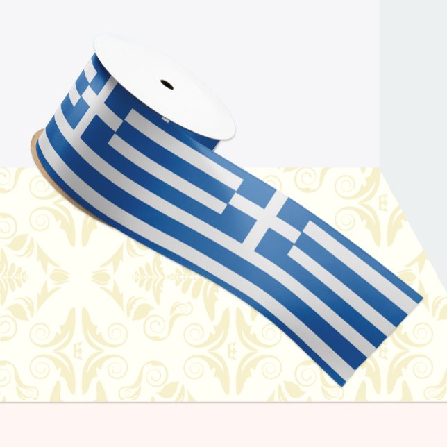 Ruban En Satin Ruban du drapeau grec, Grèce patriotique /sports (Créateur téléchargé)