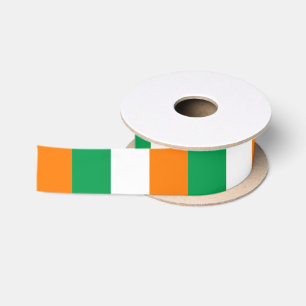 Ruban En Satin Ruban du drapeau irlandais