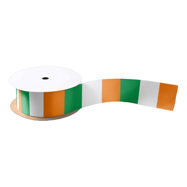 Ruban En Satin Ruban du drapeau irlandais (Bobine)