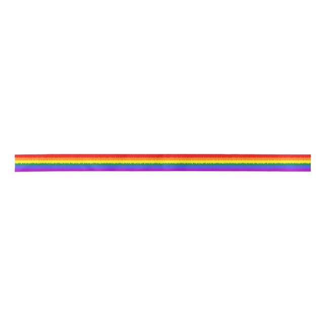 Ruban En Satin Ruban du drapeau LGBT+ (Devant)
