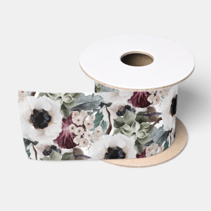 Ruban En Satin Ruban floral d'automne et d'hiver 
