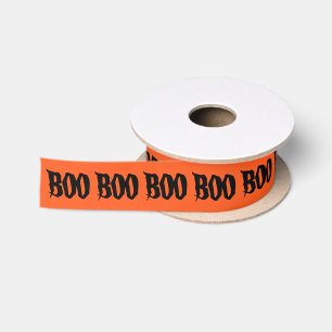 Ruban En Satin Ruban Halloween BOO Satin