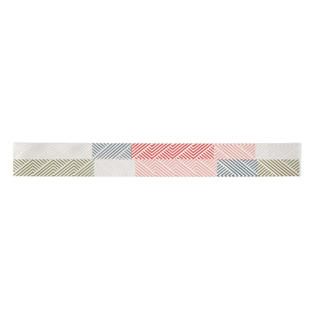 Ruban En Satin Ruban Motif de ligne Pastel (Devant)