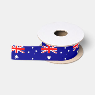 Ruban En Satin Ruban patriotique avec drapeau de l'Australie