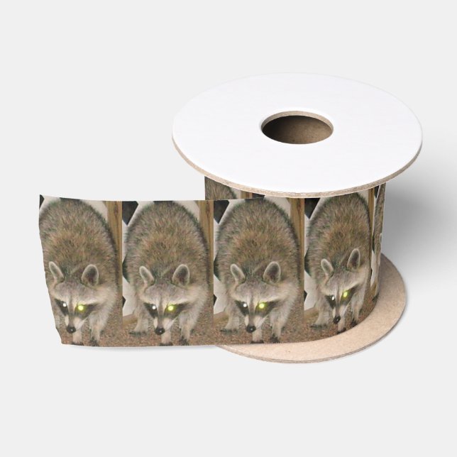 Ruban En Satin Ruban Raccoon (Bobine)