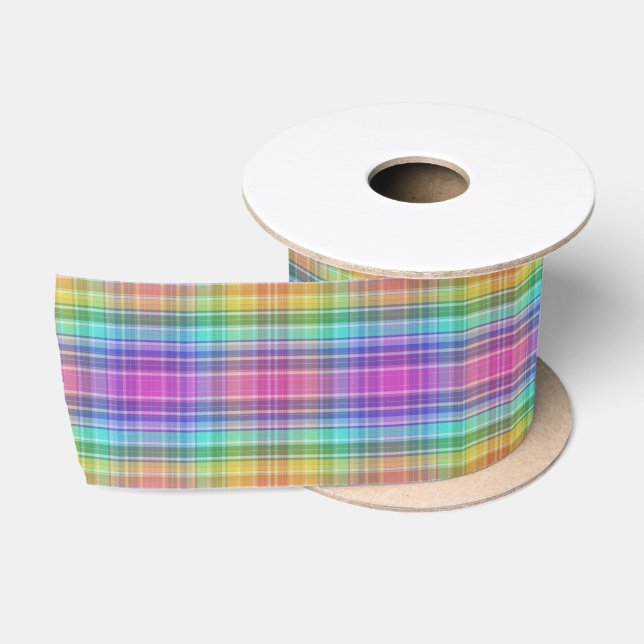 Ruban En Satin Ruban - Rainbow Madras (Bobine)