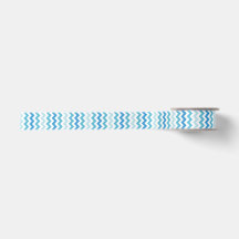 Ruban rayé bleu et blanc de Chevron