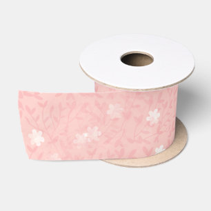 Ruban En Satin Ruban rose pâle pour impression Motif Satin