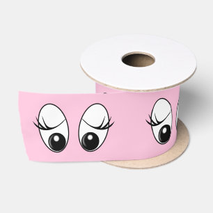 Ruban En Satin Ruban rose Satin Jouer Yeux Curieux