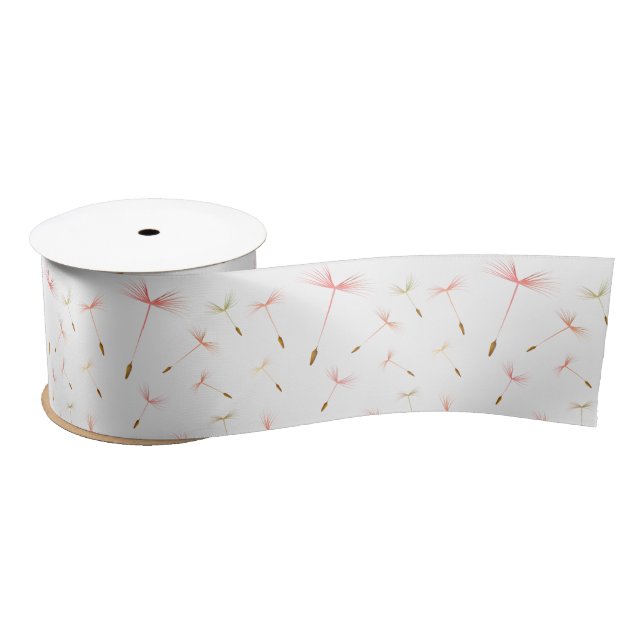 Ruban En Satin Ruban Satin Dandelions Délicat (Bobine)