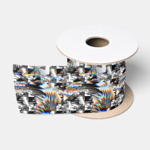 Ruban En Satin Ruban satin d'attaque arc-en-ciel