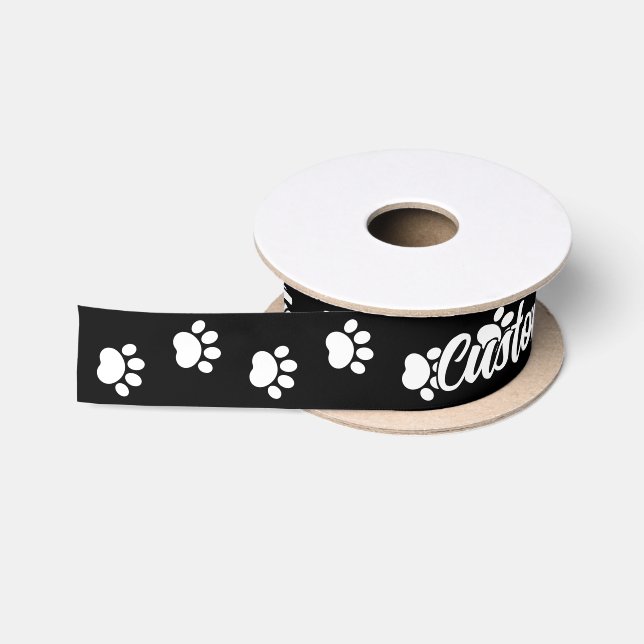 Ruban En Satin Ruban Satin Motif Pet pour animaux (Bobine)