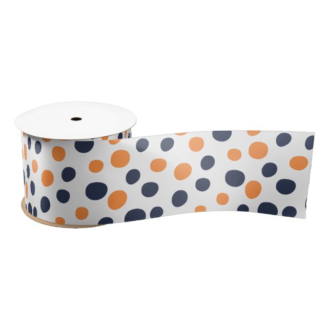 Ruban En Satin Ruban Satin Pois double couleur (Bobine)