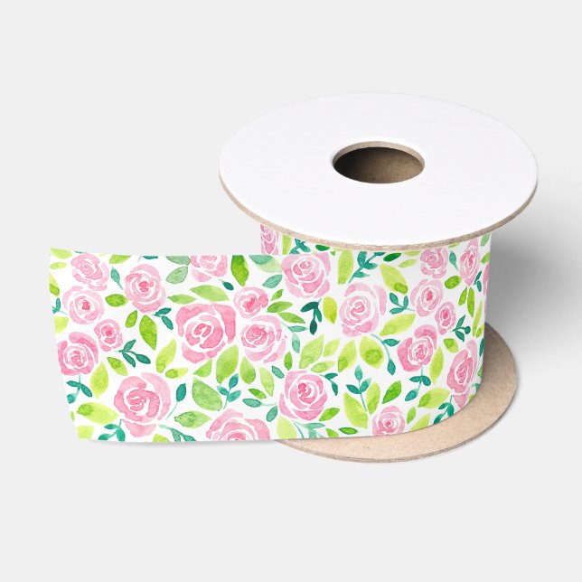 Ruban En Satin Ruban satin rose (Bobine)