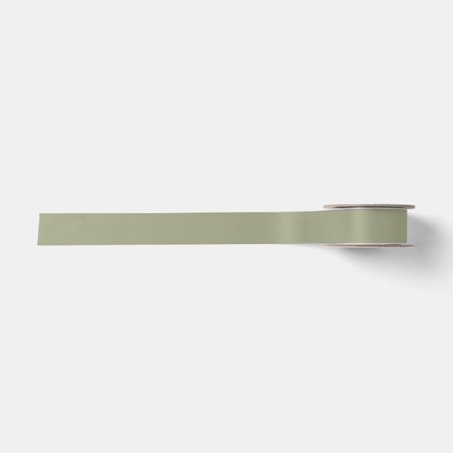 Ruban En Satin Ruban Satin Vert Moyen Sage (Devant)