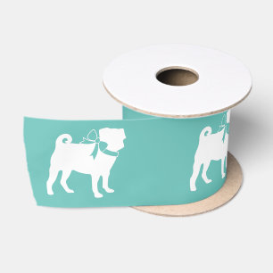 Ruban En Satin Ruban satiné Chien carlin Chien Puppy
