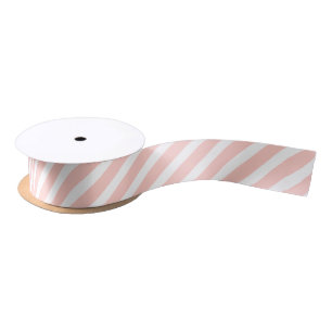 Ruban En Satin Ruban satiné Pastel rose diagonal