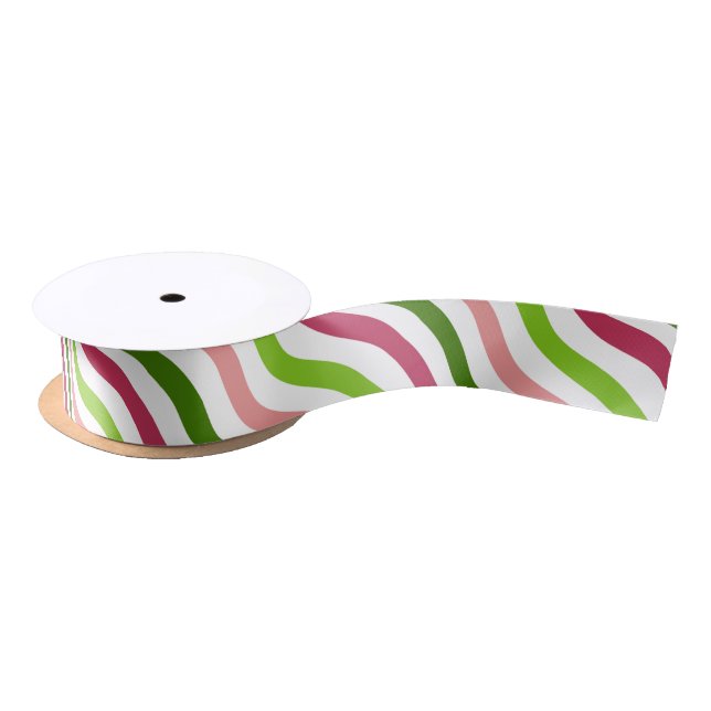 Ruban En Satin Ruban simple bande d'onde tropicale (Bobine)