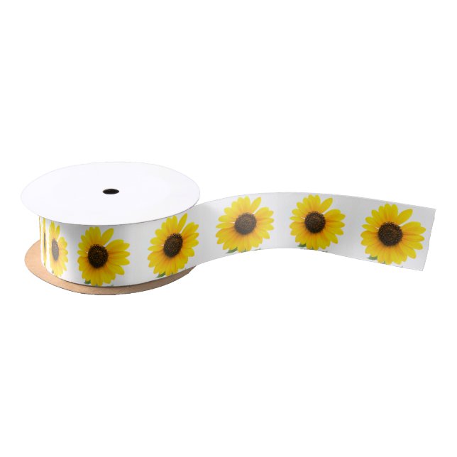 Ruban En Satin Ruban Sunny Sunflower (Bobine)