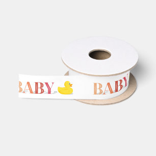 Ruban En Satin Rubans de Baby shower en caoutchouc sophistiqués