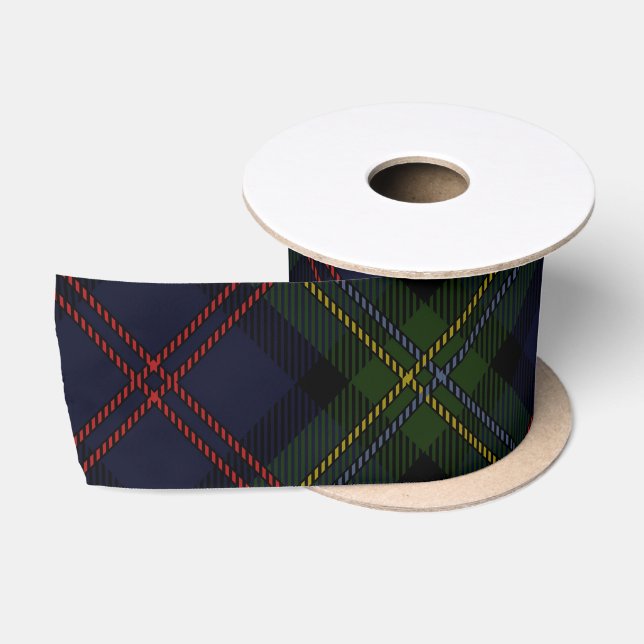 Ruban En Satin Rustique Plaid Classic Élégant Vacances Tartan (Bobine)