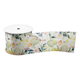 Ruban En Satin Sage Pomme cueillir | Fruits et fleurs
