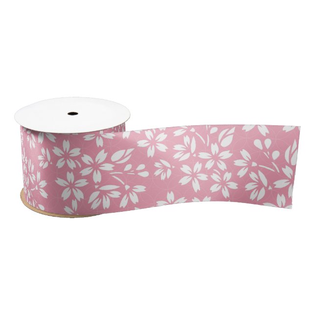 Ruban En Satin SAKURA Cherry fleurs motif floral (Bobine)