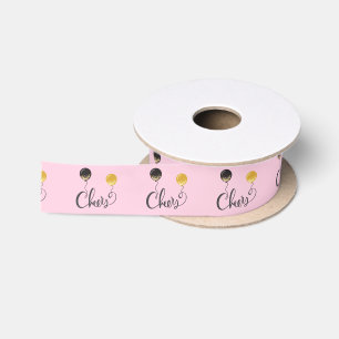 Ruban En Satin Salutations avec ballons