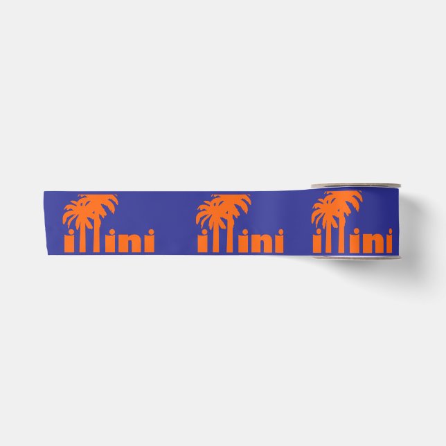 Ruban En Satin San Diego Illini Ribbon (Devant)