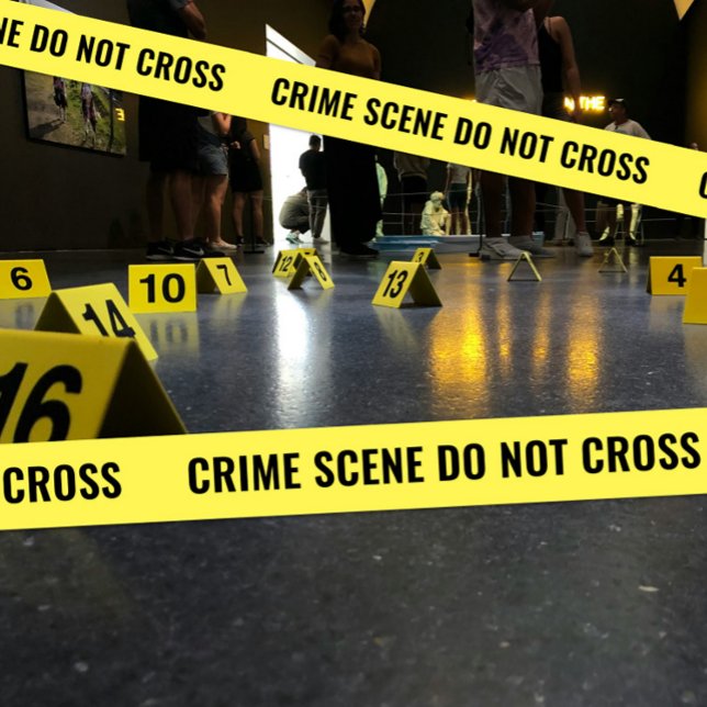 Ruban En Satin SCÈNE CRIMINELLE - ÉCRAN policier crime NE PAS TRA (Créateur téléchargé)